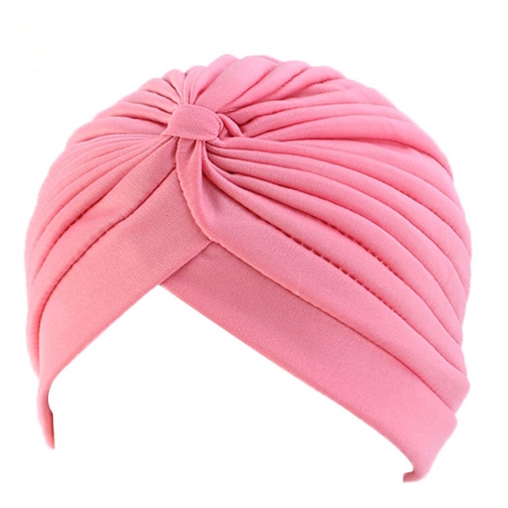 Peachy pink retro vintage style turban cloche hat - Picture 2 of 4